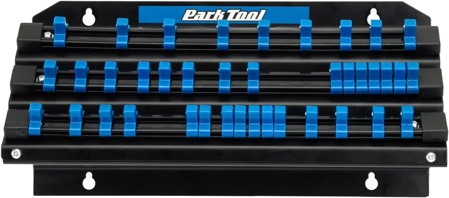 Park Tool JH-3 Wall-Mounted Socket Bit and Torque Tool Organizer