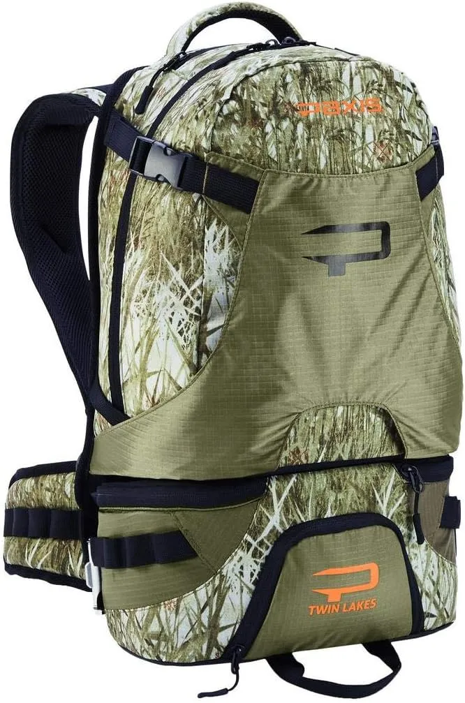 Paxis - Swing-Arm Backpack - Get to Your Gear Without Removing Your Pack. For Hunting, Fly Fishing, Photography & Travel (Camo)