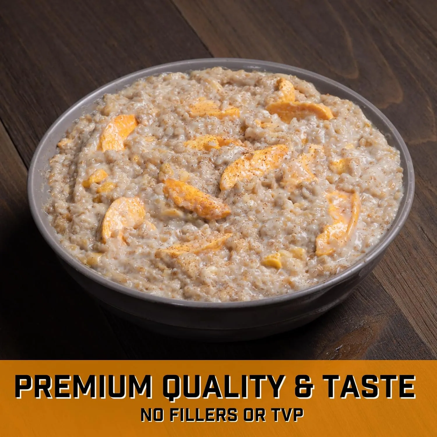 Peak Refuel Creamy Peaches and Oats | Chad Mendes Signature Meal | Premium Freeze-Dried Variety Meals | Hunting, Survival, Camping, Backpacking Food | High-Protein Game Meats | MRE | Made in USA