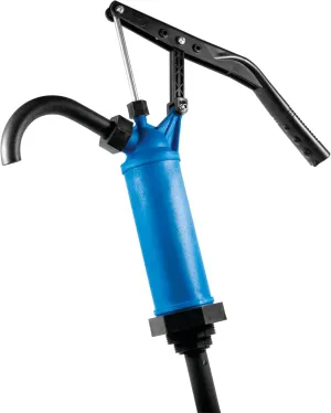 Performance Tool W54268 Blue General Purpose Lever Action Barrel Drum Pump - Fits 5 to 55 Gallon Drums