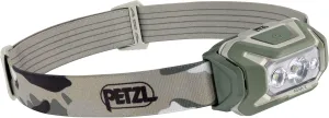 PETZL ARIA 2 RGB, Compact, Durable, Waterproof headlamp with White, red, Green and Blue Modes, 450 lumens, Camo