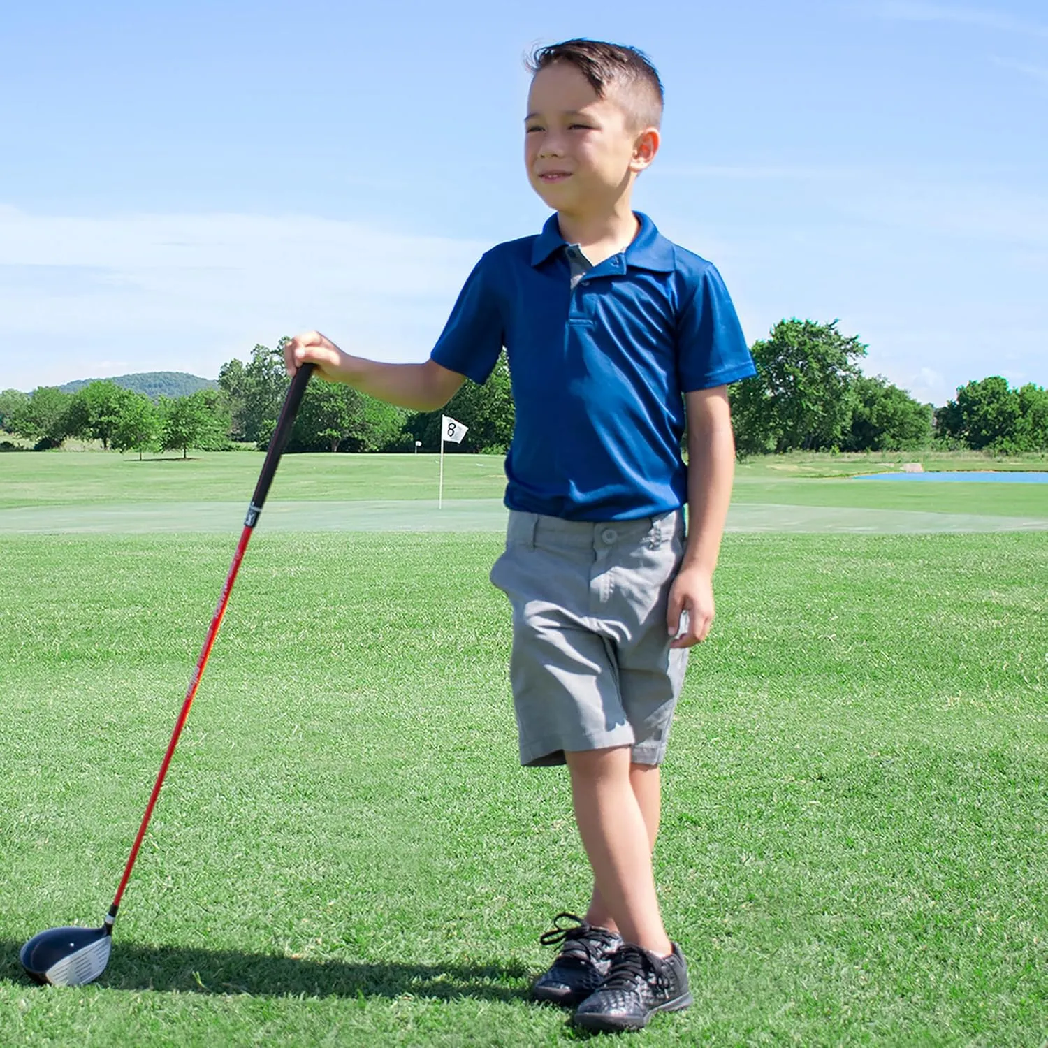 PGA TOUR Youth Golf Club Set – Ages 3-5 (3’6”-4’1”) and 5-8 (4’1” - 4'8") Right and Left Handed Beginner Junior Golf Clubs with Lightweight Golf Bag, Mallet Putter, Driver by Golfgen