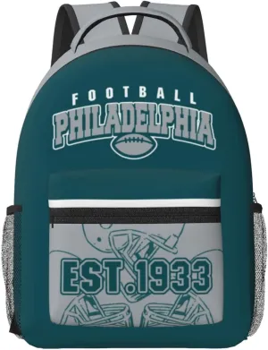 Philadelphia Backpack for Boys and Girls, Laptop Backpack for Men and Women, Large Capacity Lightning Bookbag Waterproof Adjustable School Bags for Travel Daypack Laptop Sport Bag