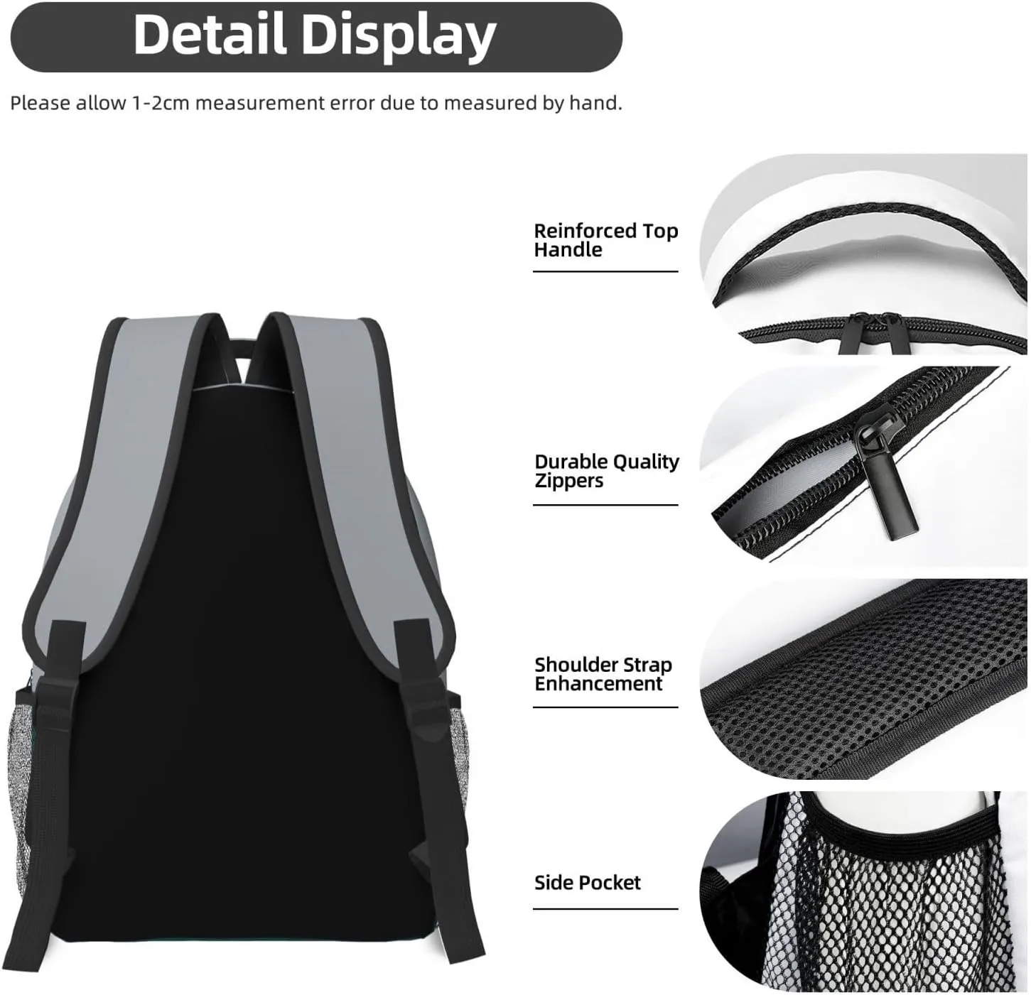 Philadelphia Backpack for Boys and Girls, Laptop Backpack for Men and Women, Large Capacity Lightning Bookbag Waterproof Adjustable School Bags for Travel Daypack Laptop Sport Bag
