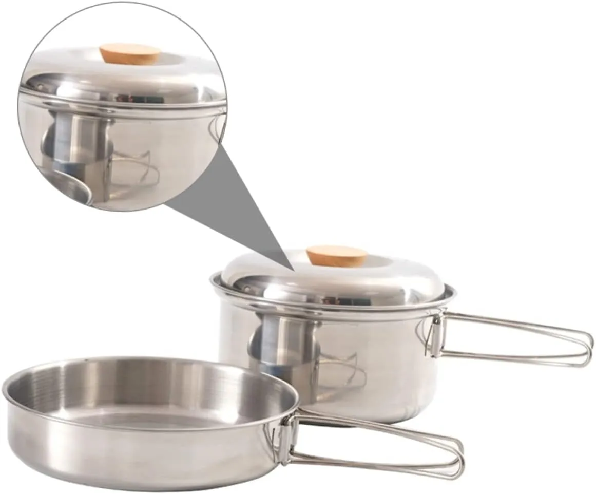 Picnic Pan Backing Cooking Gear Steel Sandwich Container Outdoor Cookware Food Containers Outdoor