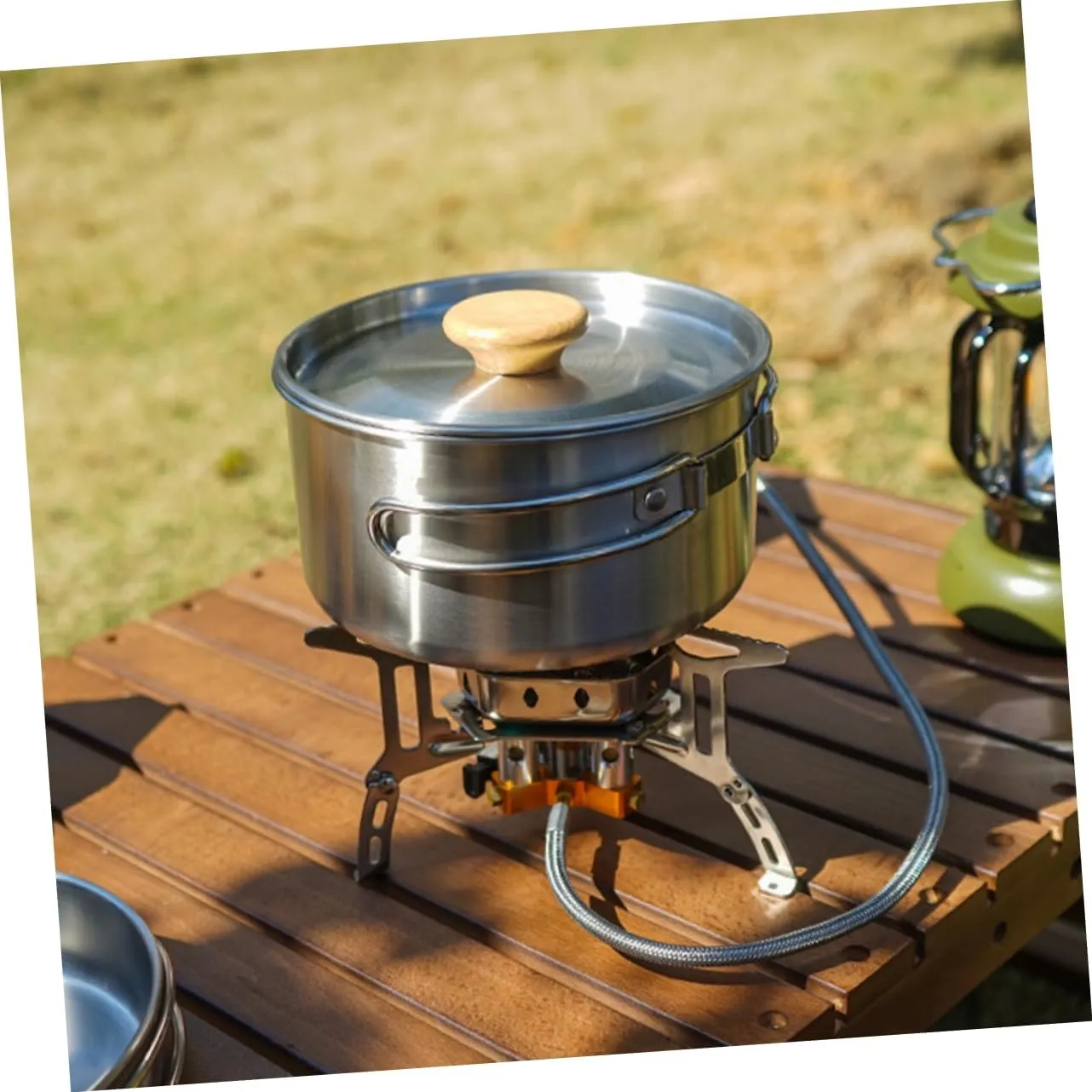 Picnic Pan Frying Pan Fry Pans Cooking Pot Camping Pot Camping Pan Camping Utensil Frying Accessory