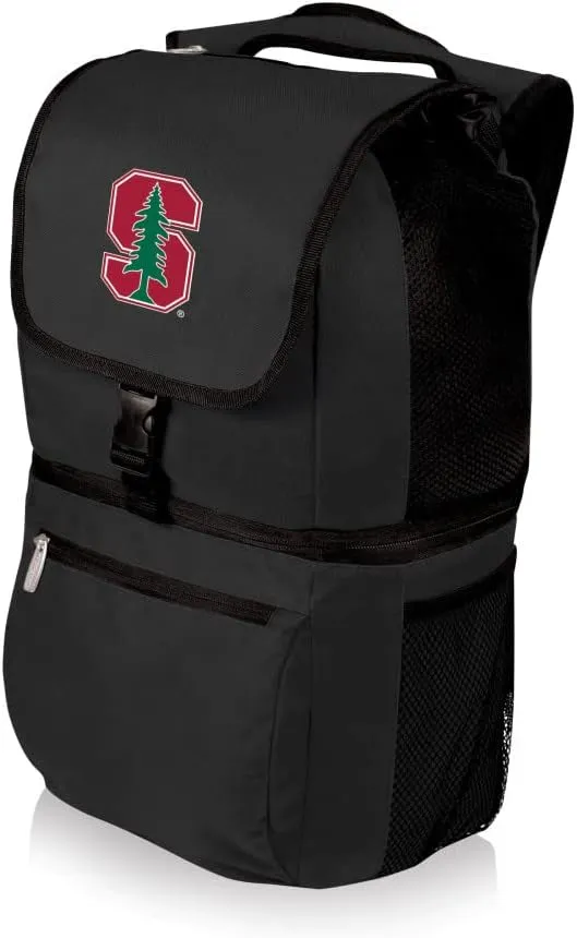 PICNIC TIME NCAA Stanford Cardinal Zuma Backpack Cooler - Soft Cooler Backpack - Lunch Cooler, (Black)