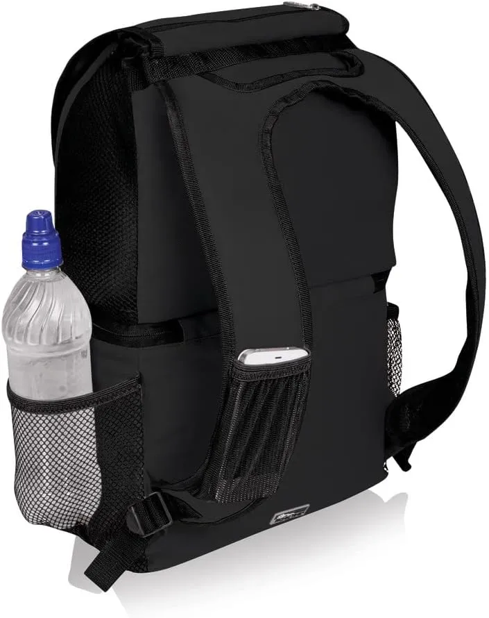 PICNIC TIME NCAA Stanford Cardinal Zuma Backpack Cooler - Soft Cooler Backpack - Lunch Cooler, (Black)