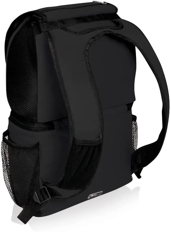 PICNIC TIME NCAA Stanford Cardinal Zuma Backpack Cooler - Soft Cooler Backpack - Lunch Cooler, (Black)