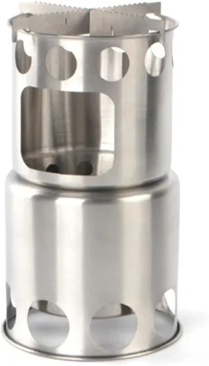 Picnic Wood Burning Stove, Windproof Backpacking Stove Camping Cookware Rocket Stove for Camping Hiking