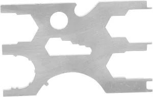 Pilipane Stainless Steel Scuba Diving Multi Tool Regulator Credit Card Kits Repairing Equipment 316 Stainless Steel Geometric Design Lightweight Portable for Scuba Diving