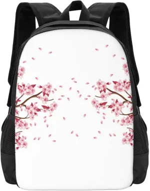 Pink Cherry Blossoms Lightweight Packable Backpack Travel Casual Large Capacity Daypack Foldable Backpack For Men Women