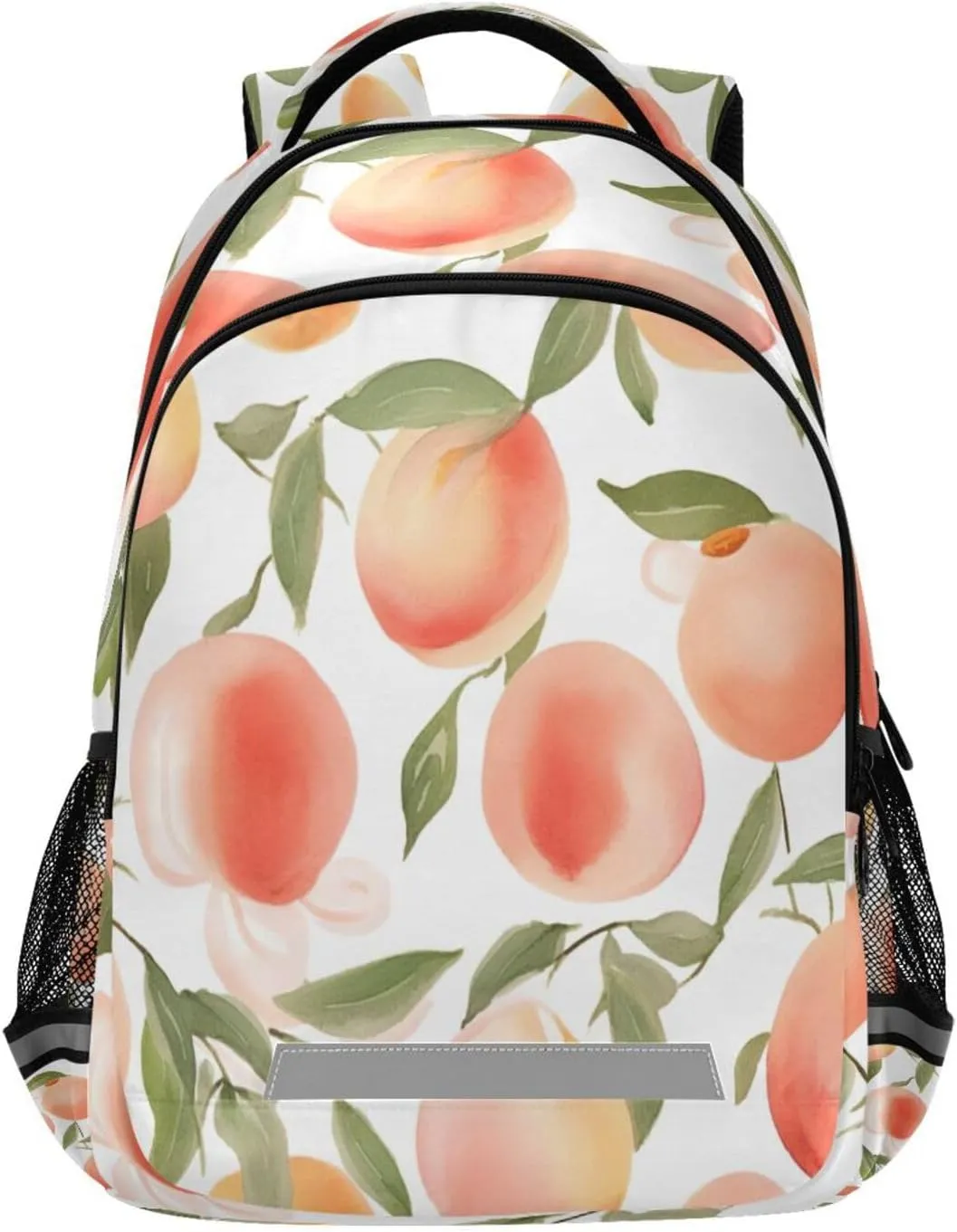 Pink Peach Design Waterproof Backpack - Casual Outdoor Sports Daypack with Ergonomic Shoulder Straps#164