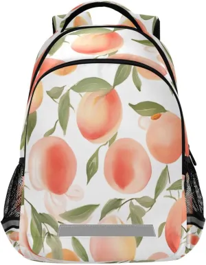 Pink Peach Design Waterproof Backpack - Casual Outdoor Sports Daypack with Ergonomic Shoulder Straps#164