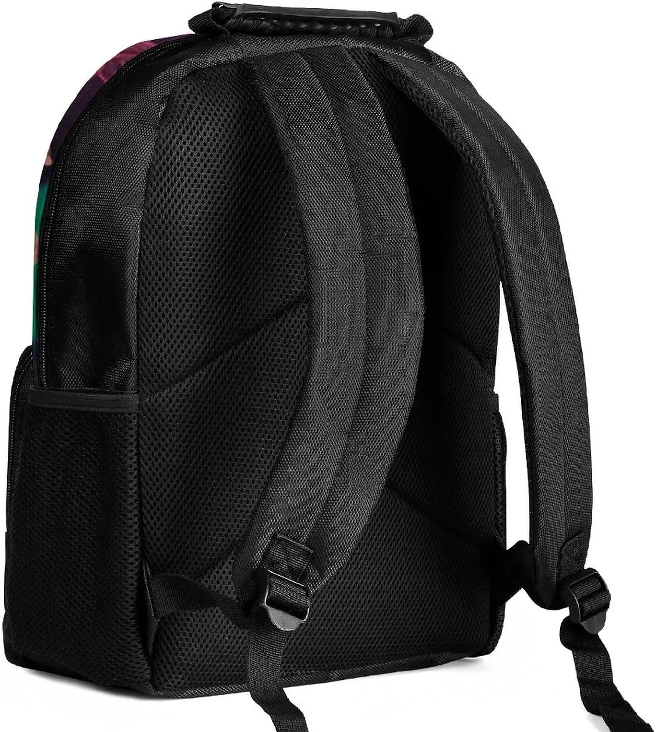 Polyester Daypack Backpack for Sports Travel Running - Big Capacity Anti-Theft Multipurpose Carry On Bag, Peacock Animal Oil Painting Laptop Book Bag Rucksack