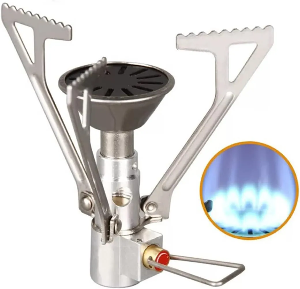 POPETPOP 2 Pcs Picnic Cooker Windscreen 17g Gas 1l Boil Stainless Steel Safe Outdoor Cooking Stove