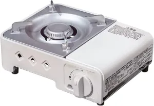 Portable Butane Stove, Burner Butane Camping Stove, Camping and Backpacking Essentials, Piezo Electric Ignition, Double Wind Guard Burner, Hard Carrying Case