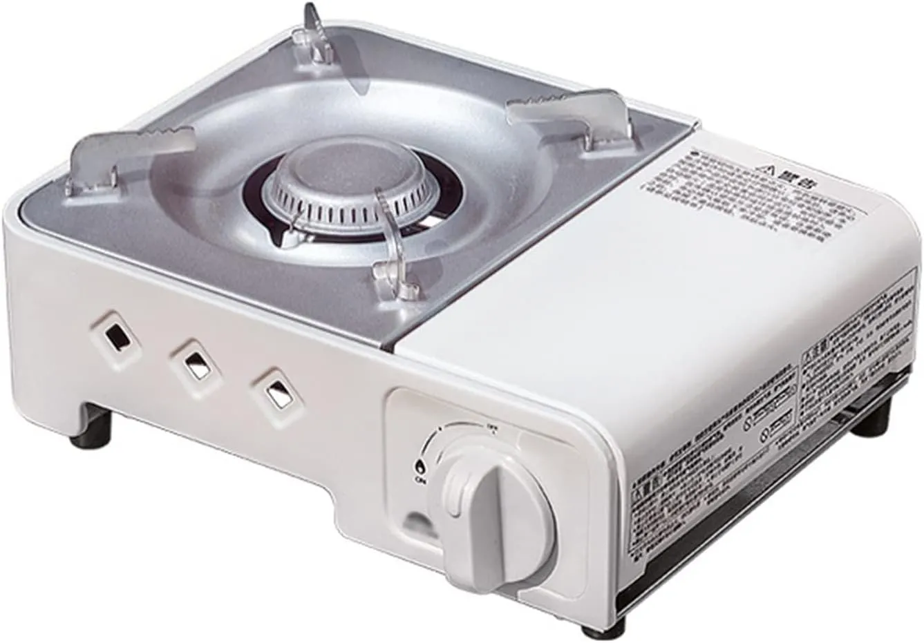 Portable Butane Stove, Burner Butane Camping Stove, Camping and Backpacking Essentials, Piezo Electric Ignition, Double Wind Guard Burner, Hard Carrying Case