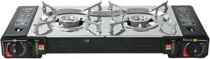 Portable Butane Stove, Single Burner Gas Stove, Camping and Backpacking Must,Ignite with an Igniter or Lighter