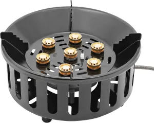 Portable Camping Gas Stove 21000W Windproof Burner with Piezo Ignition, Lightweight Outdoor Cooking Stove, Carrying Case, Ideal for Hiking Backpacking Picnic Outdoor Cooking