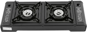 Portable Camping Stove, 2 Burners Camping Stove, Camping Stove, Tragbarer Campingkocher, 2 Brenner Campingkocher, Campingkocher, Portable Field Grill Gas Stove