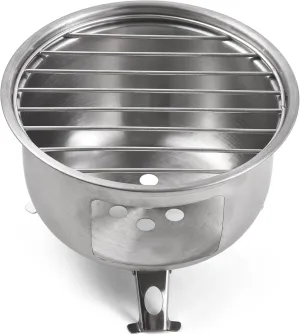 Portable Camping Stove Mini Backpacking Wood Burning Stove Survival Choal Grill for Candle Wood Cooking BBQ Picnic