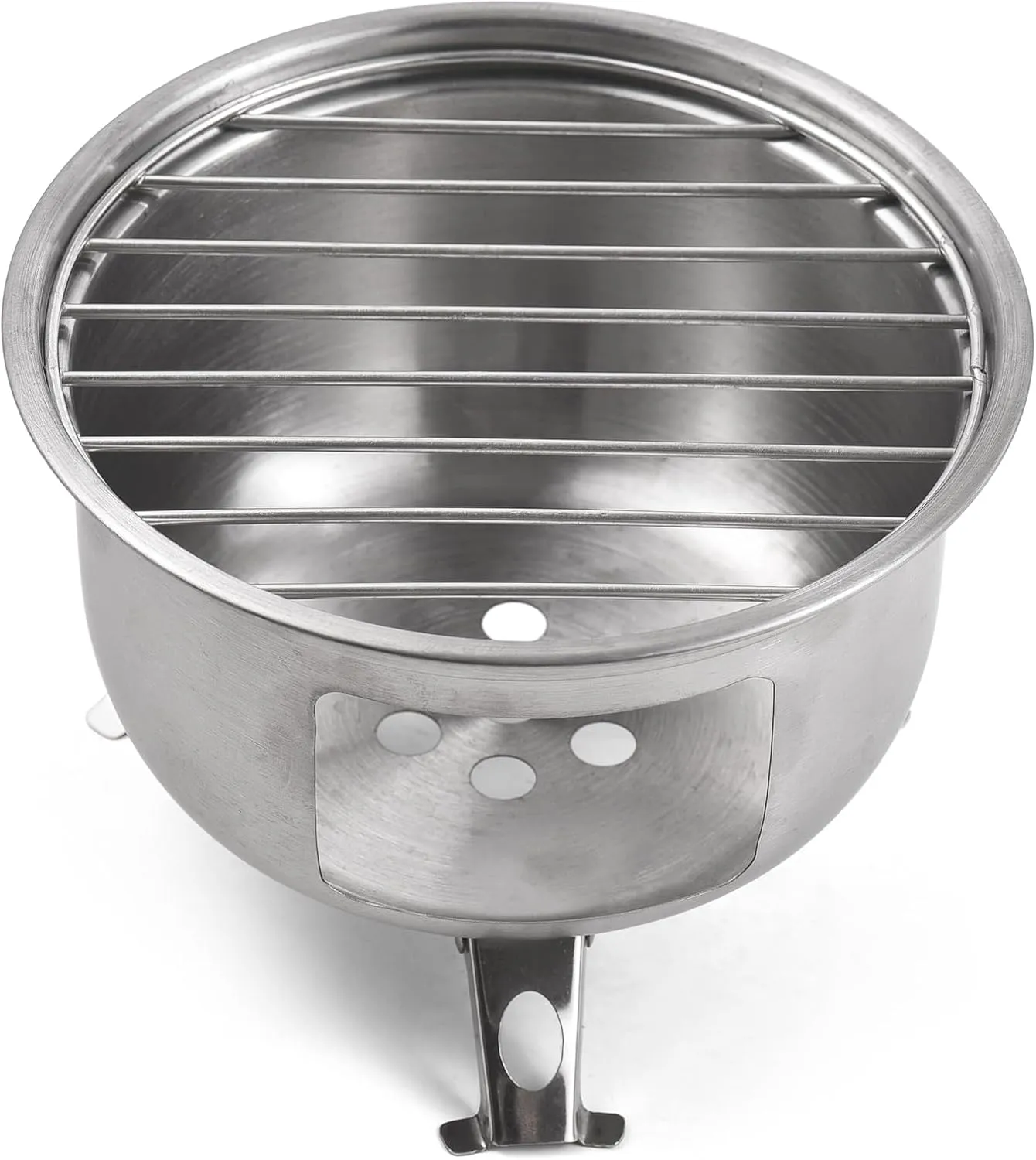 Portable Camping Stove Mini Backpacking Wood Burning Stove Survival Choal Grill for Candle Wood Cooking BBQ Picnic