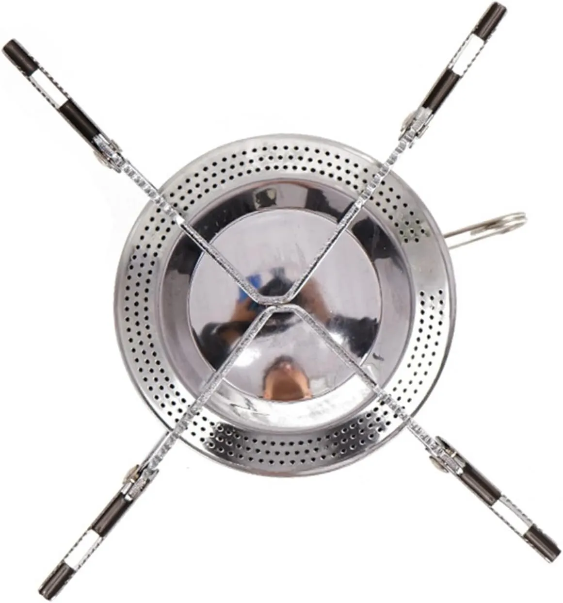 Portable Folding Camping Stove Versatile Metal Burning Stove for Outdoor Cooking Hiking Picnics Compact Design for Easy Carrying Bbq Supplies for Friends Family