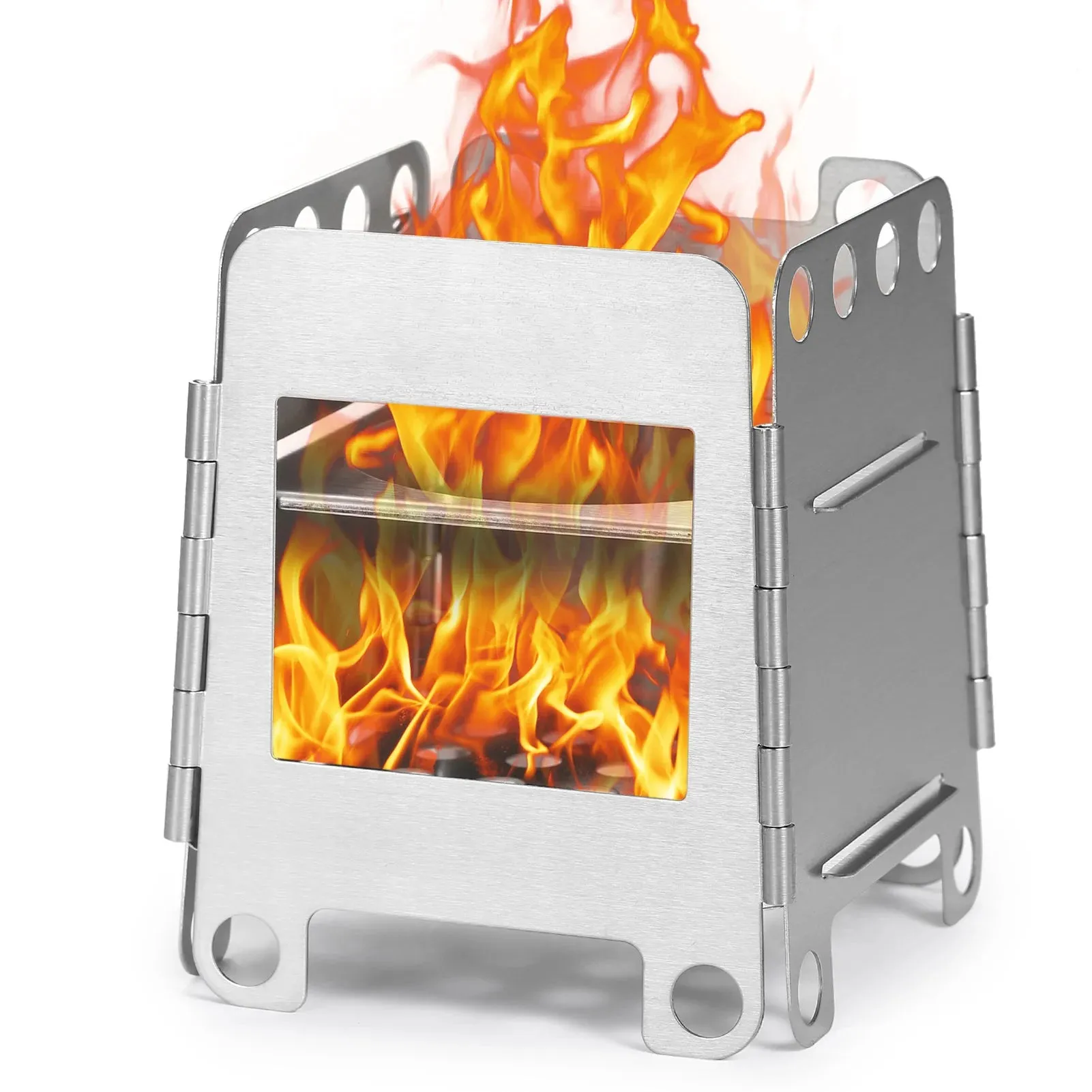 Portable Folding Stainless Steel Camping Stove