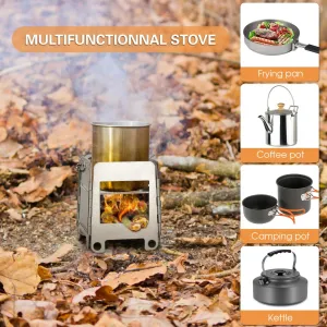 Portable Folding Stainless Steel Camping Stove