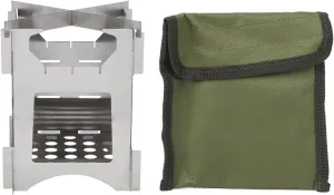 Portable Folding Stove Stainless Steel Camping Stove Wood Burning Stove Titanium Stove 178g