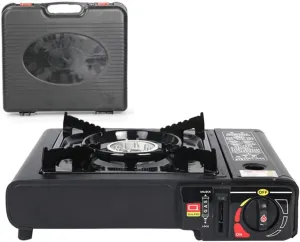 Portable Gas Cooker Dual-Purpose Single Burner Stove for Butane Tank Liquefied Tank Portable Gas Stove Single Burner Stove Butane Stove Burner Camping Gas Cooker