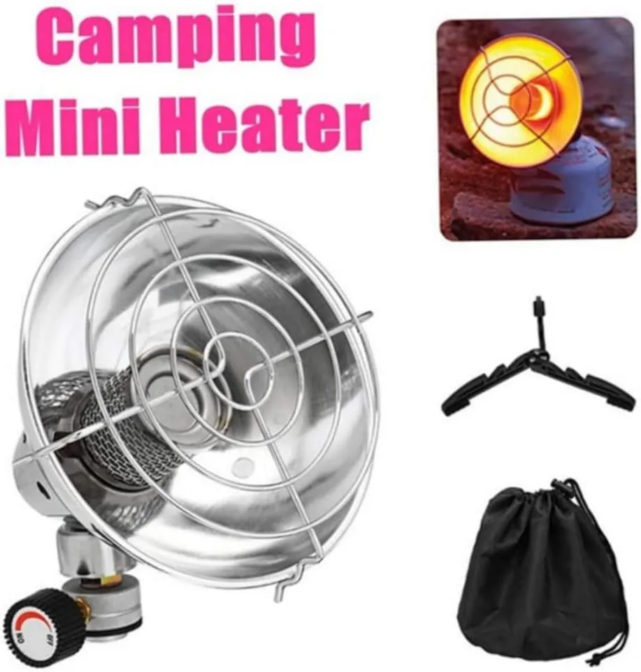 Portable Gas Heater,Outdoor Camping Tent Heater Warmer with Stand, Butane Heating Stove with Storage Bag,Rapid Heating Tent Heater Tank Top for Hiking Backpacking Ice Fishing