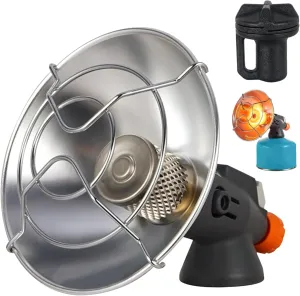 Portable Gas Heater,Outdoor Camping Tent Heater Warmer with Stand, Butane Heating Stove with Storage Bag,Rapid Heating Tent Heater Tank Top for Hiking Backpacking Ice Fishing