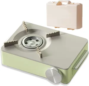 Portable Mini Butane Stove Gas Stove Camping and Backpacking Essentials Piezo Electric Ignition for Picnics Camping Hiking with Carrying Case