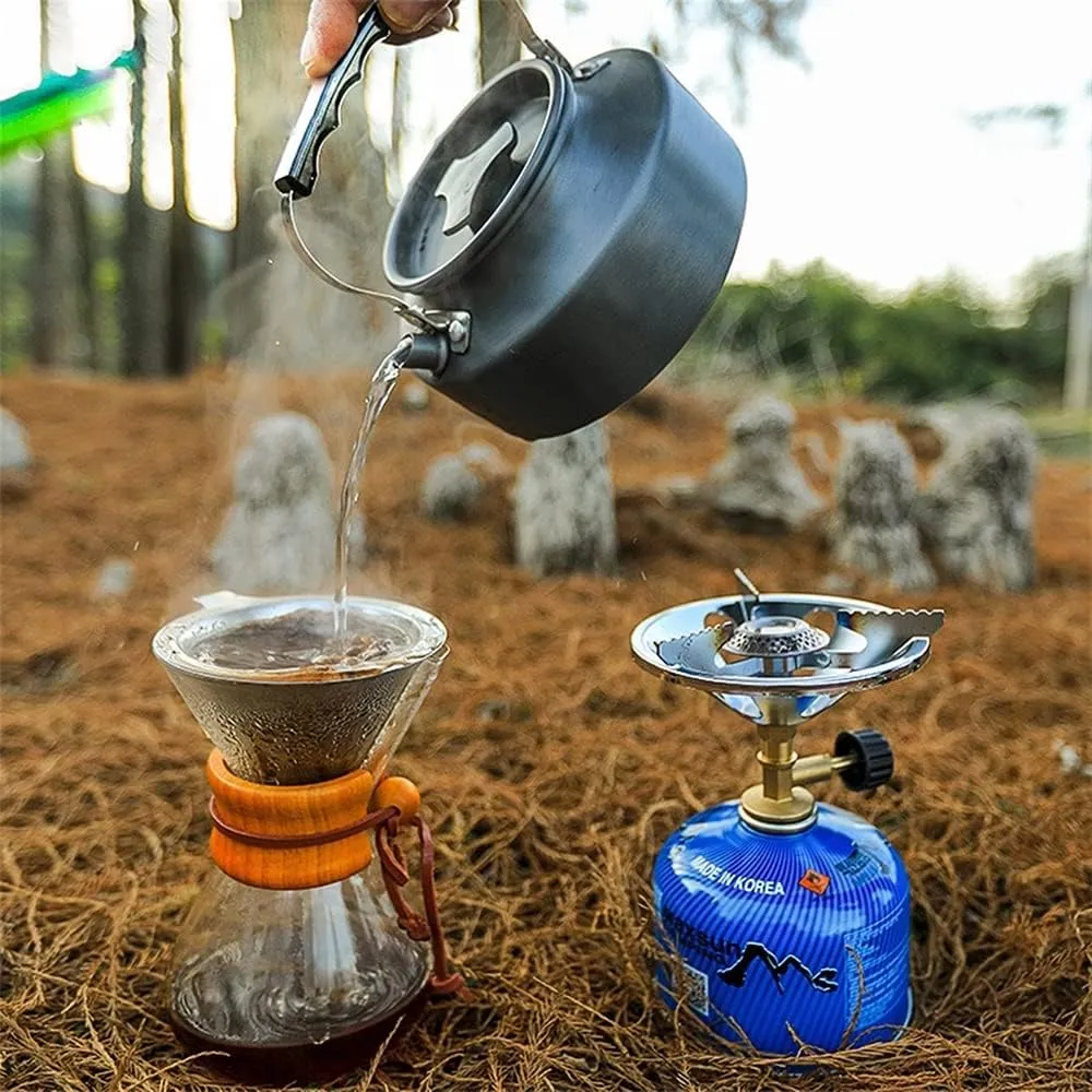 Portable Outdoor Camping Stove Cooking System Butane Propane Burner, Portable And Small Size Can Bear 15kg, Outdoor Hiking Backpack Camp Gas Stove High Burning Rate Fast Heating Stove (Size : Five-br