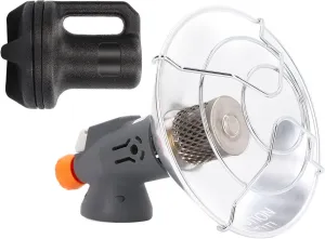Portable Outdoor Heater, Easy Operation Strong Heat Power Butane Camping Stove, Durable Prevent Burns Fire Adjustable Auxiliary Igniter for Tents Camp Stove