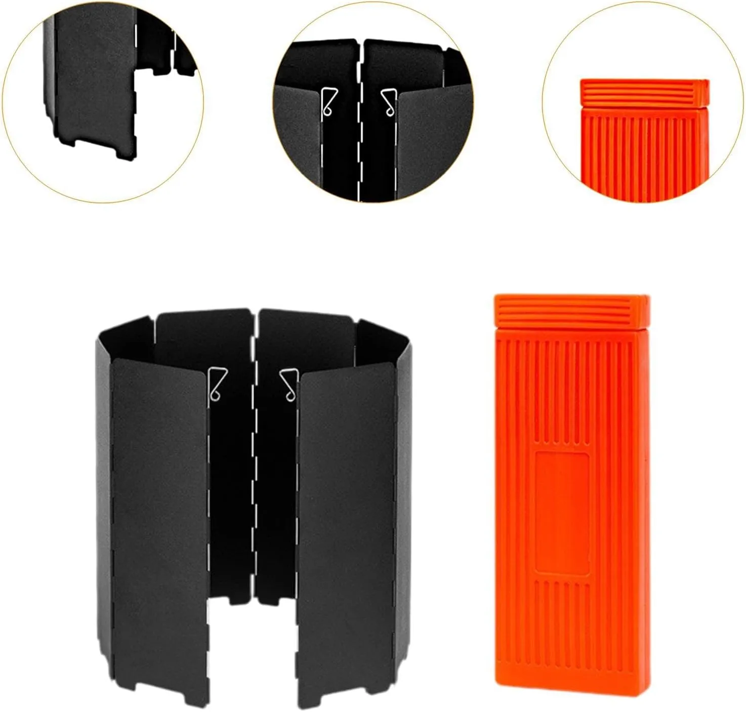 Portable Wind Shield for Camp Stove and BBQ