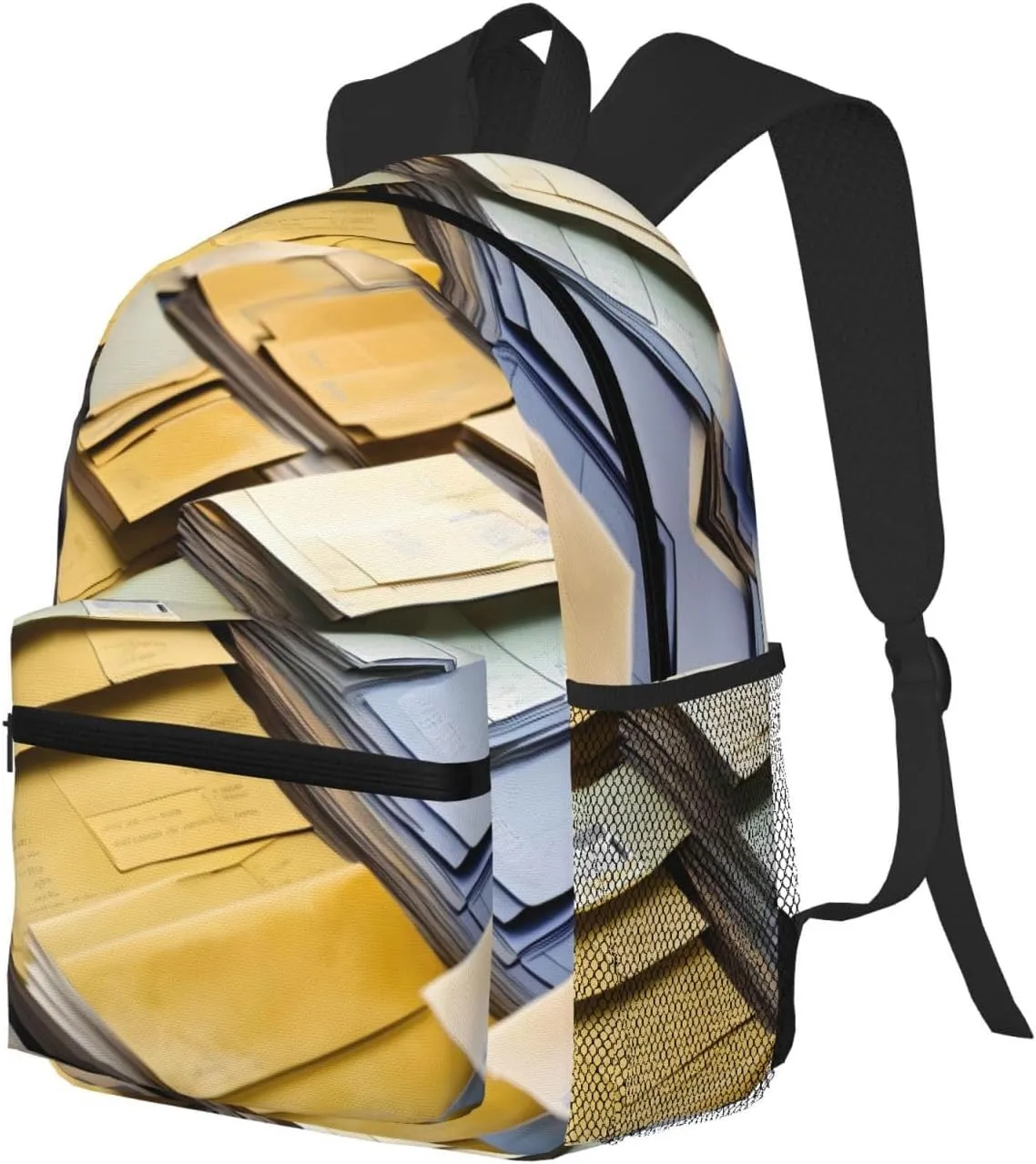 Postal Stationery Print Comfortable Backpack,Your Essential Casual Travel Bag For Outdoor Adventures
