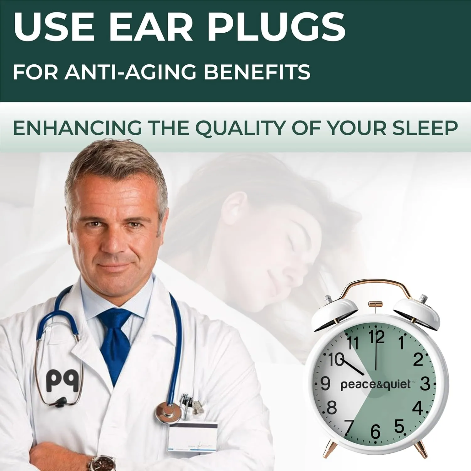 PQ Wax Ear Plugs for Sleeping - 28 Silicone Wax Earplugs for Sleeping and Swimming, Gel Ear Plugs for Noise Cancelling, Sleeping Earplugs, Sound Blocking Level of 32 Db (28 Pillows), Color: White