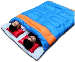 Practical Double Person Sleeping Bag Outdoor Camping Adult Sleeping Bag Lover Couple Travel Warm Weather Use Sleeping Bag