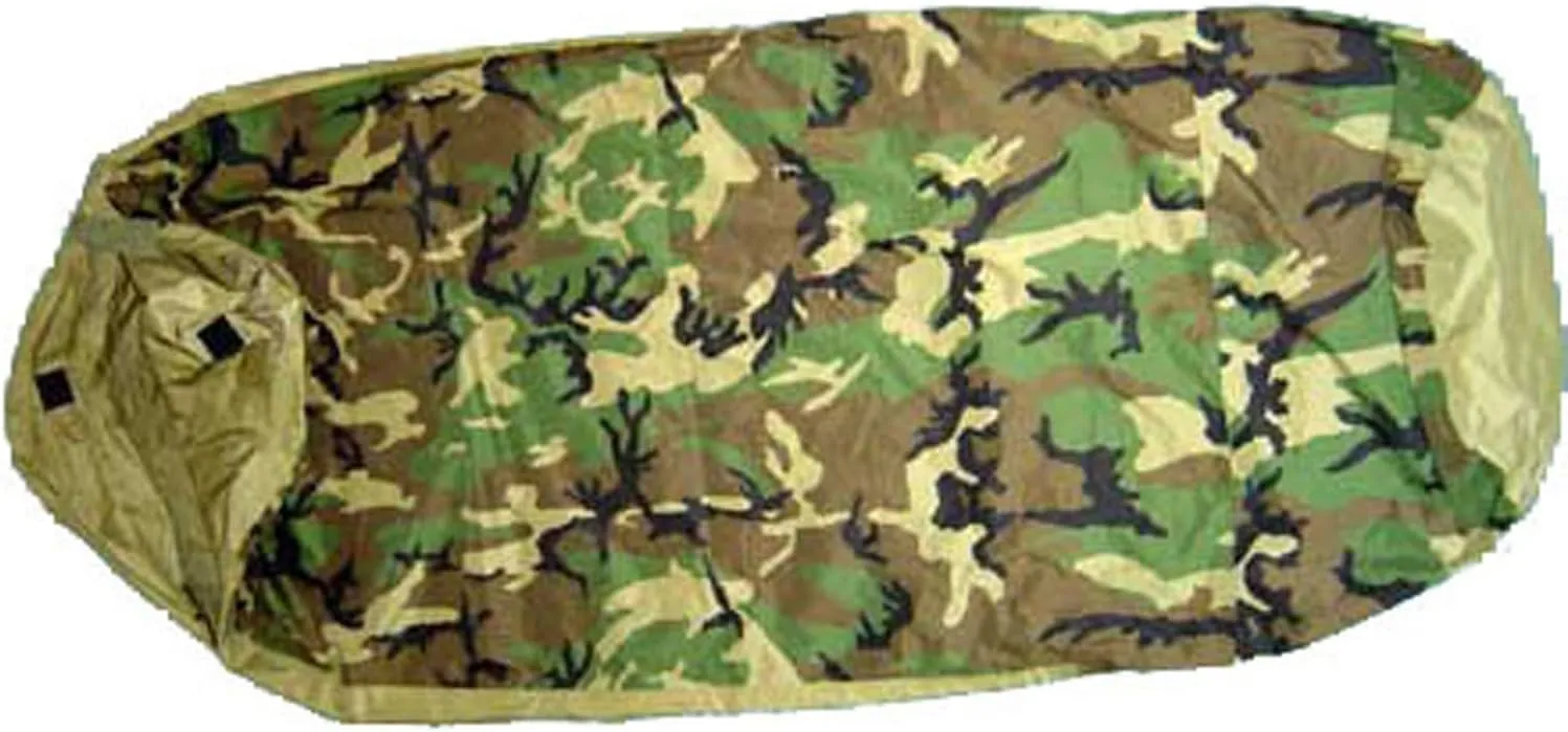 Previously Issued U.S. G.I. Woodland Camo Gore-Tex Bivy Sleeping Bag Cover