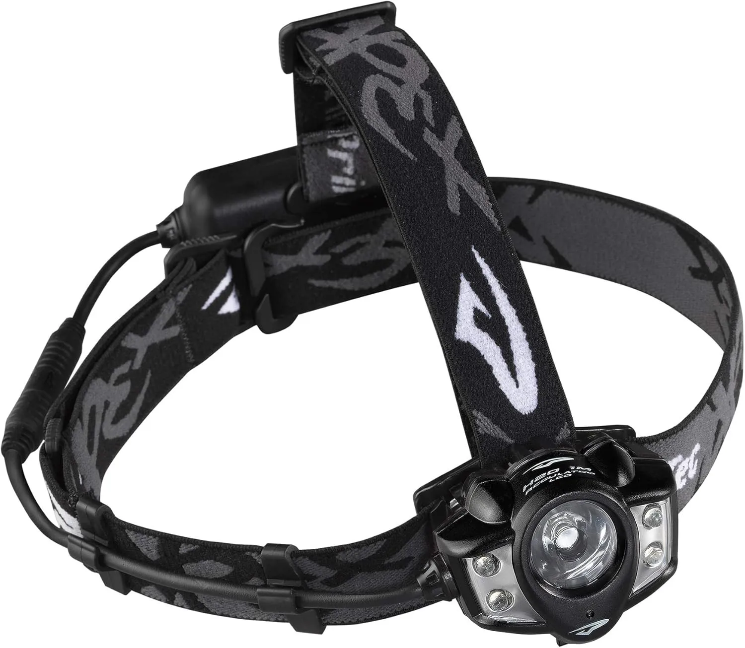 Princeton Tec Apex Headlamp with Dimmable and Rechargeable 550 Lumens White Maxbright LED, IPX7 Water Resistance and 12 Hour Burn Time, Essential for Backpacking, Camping, Caving, and Safety, Black