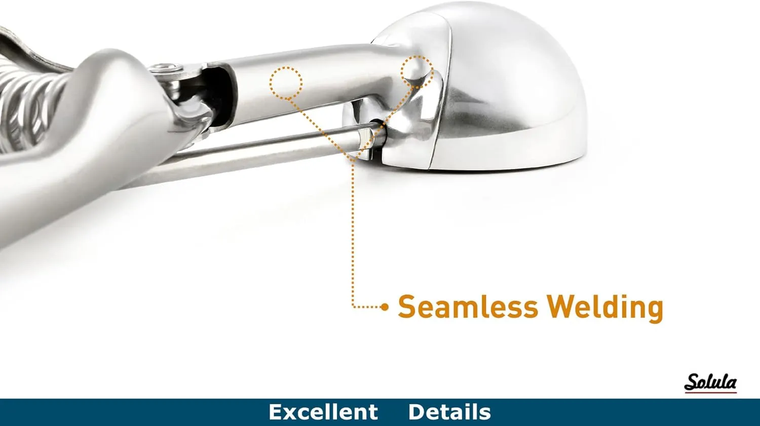 Professional 18/8 Stainless Steel Medium Cookie Scoop, Size 40