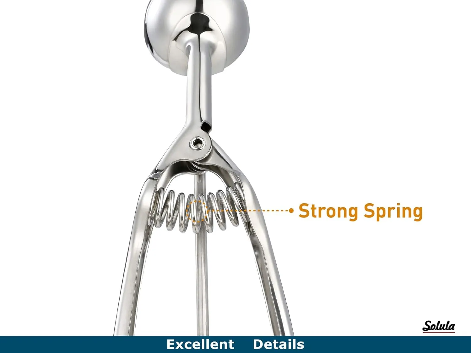 Professional 18/8 Stainless Steel Medium Cookie Scoop, Size 40