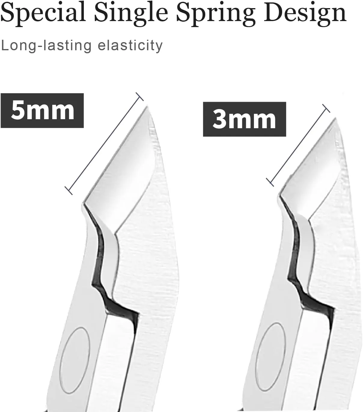 Professional cuticle Nipper - Professional Stainless Steel Cuticle Remover/Trimmer for Pedicure, Manicure Tool for Toenails and Fingernails, Nail Care Professional Quality, SUNDEN SD1825 (Balde: 5mm)