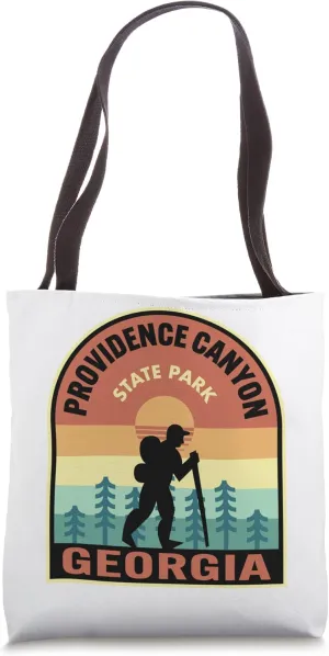 Providence Canyon State Park Georgia Retro Hiking Tote Bag
