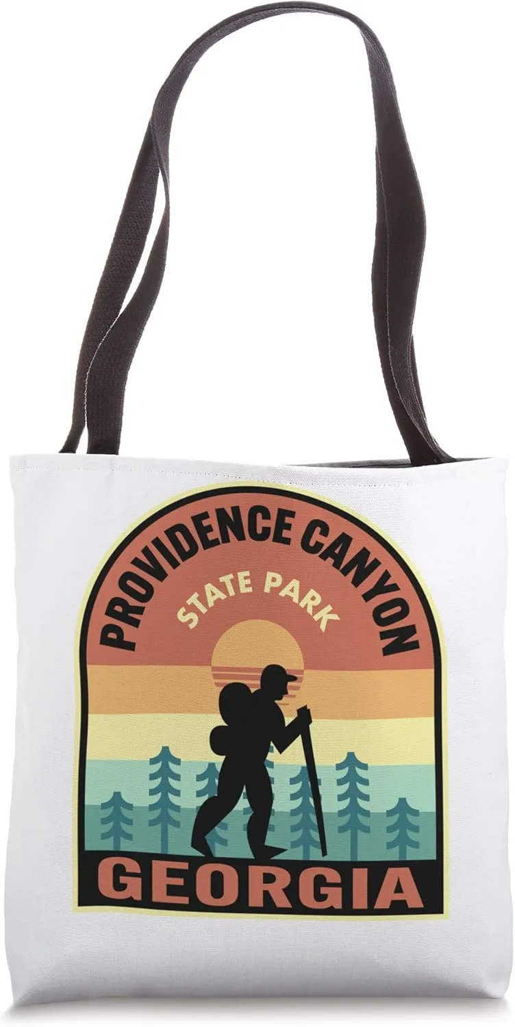 Providence Canyon State Park Georgia Retro Hiking Tote Bag