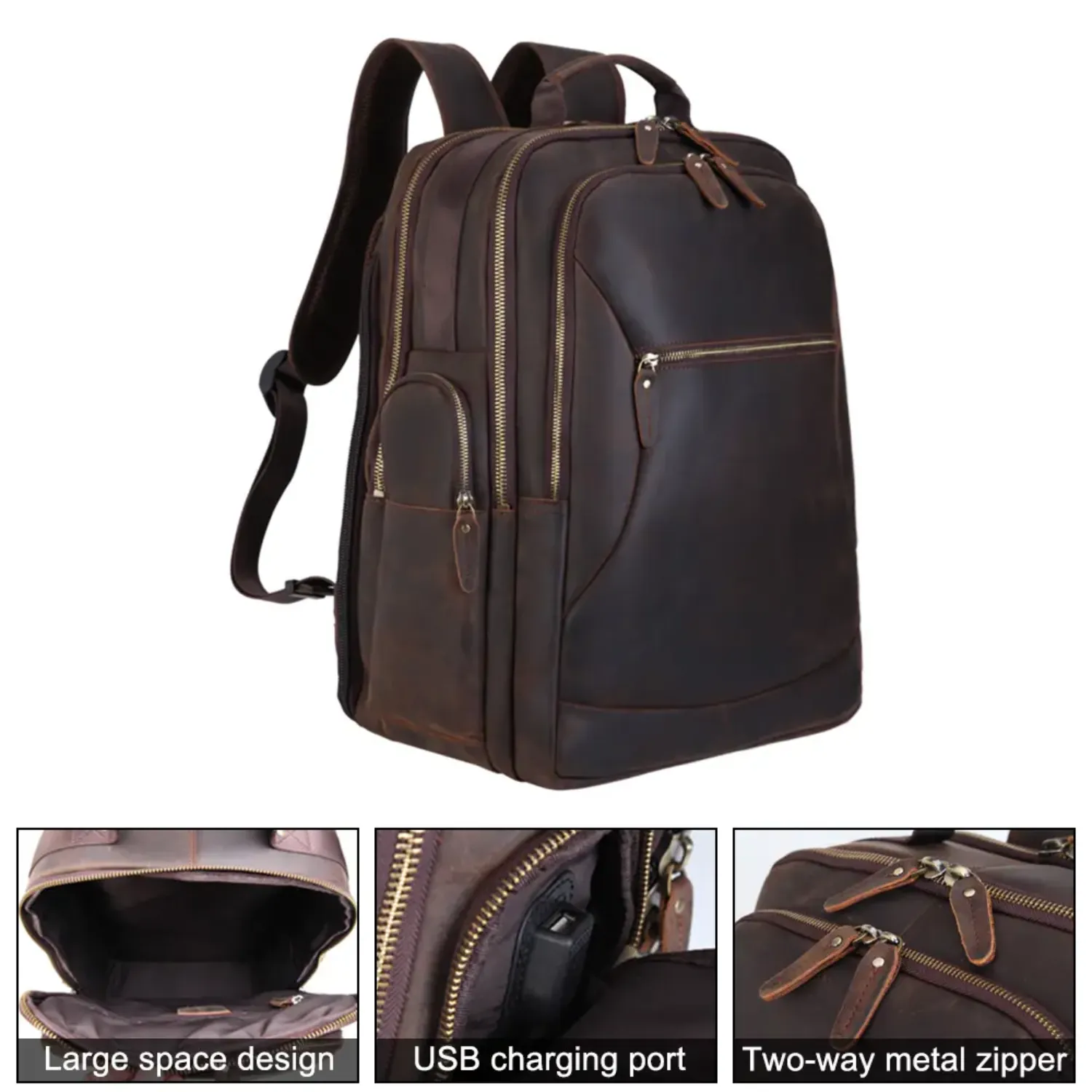 Provo | Large Capacity Travel Backpack with USB Port and Stool Pocket