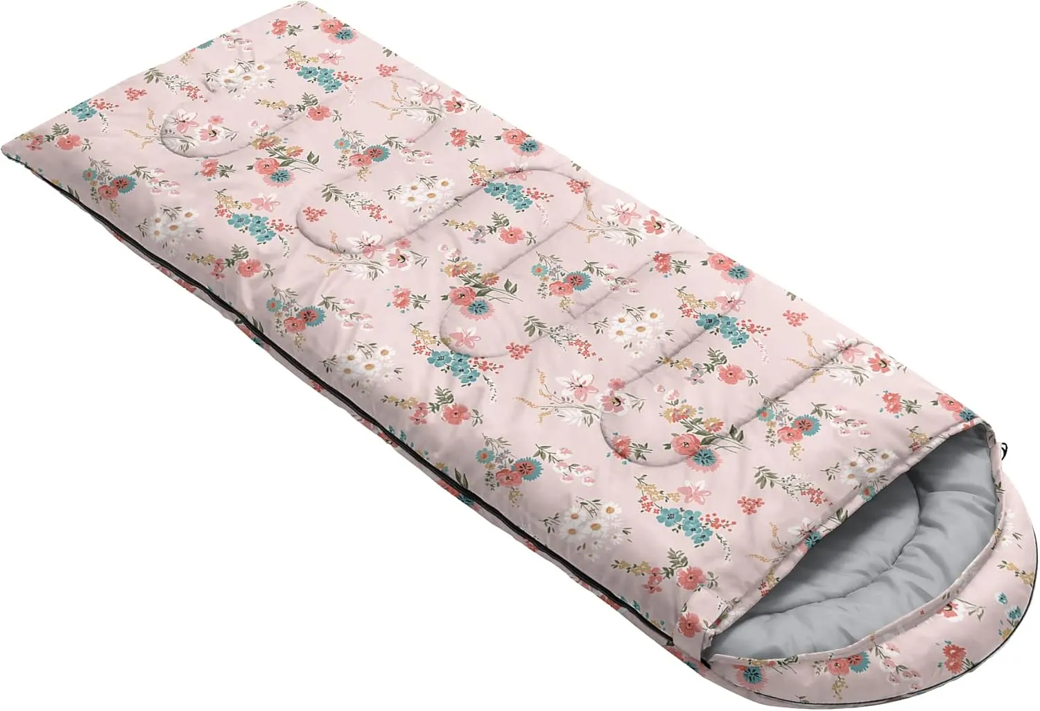 QOOMO Camping Sleeping Bags,3 Season Warm & Cool Weather,Lightweight,Waterproof Sleeping Bags for Adults & Kids,Traveling,and Outdoors,Camping Gear Equipment